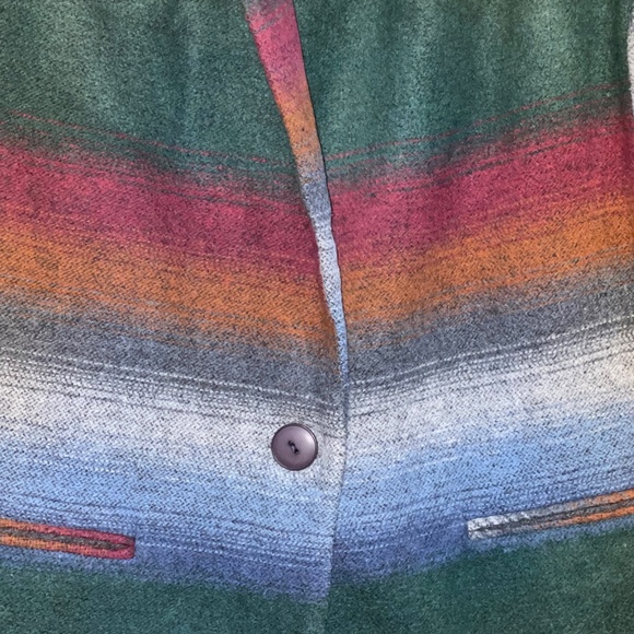 Vintage Chad Stevens Striped Blazer Jewel Tones Made in USA Medium Large Jacket - Picture 2 of 10